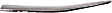 Driver and Passenger Side Grille Trim, Chrome, Center Molding, Sedan