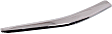Driver and Passenger Side Grille Trim, Chrome, Center Molding, Sedan