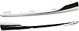 Driver and Passenger Side Grille Trim, Chrome, Center upper molding