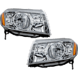 2011 Honda Pilot - Driver and Passenger Side Halogen Headlight, Without bulb(s), OE Replacement
