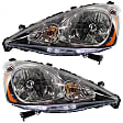 2011 Honda Fit - Driver and Passenger Side Halogen Headlight, With bulb(s), OE Replacement