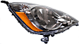 2011 Honda Fit - Driver and Passenger Side Halogen Headlight, With bulb(s), OE Replacement
