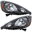 Driver and Passenger Side Headlights, with Bulbs, Halogen, without Sport Package, CAPA Certified