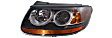 2007 Hyundai Santa Fe - Driver and Passenger Side Halogen Headlight, With bulb(s), OE Replacement