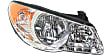 2010 Hyundai Elantra - Driver and Passenger Side Halogen Headlight, With bulb(s), OE Replacement, Sedan