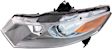 Driver and Passenger Side Halogen Headlight, With bulb(s), OE Replacement, CAPA Certified