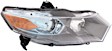 Driver and Passenger Side Halogen Headlight, With bulb(s), OE Replacement, CAPA Certified
