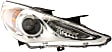 Driver and Passenger Side Headlights, with Bulbs, Halogen, Sedan, Type 1