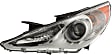 2013 Hyundai Sonata - Driver and Passenger Side Halogen Headlight, With bulb(s), OE Replacement, Sedan, CAPA Certified