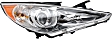 Driver and Passenger Side Headlights, with Bulbs, Halogen, Sedan, Type 2, CAPA Certified