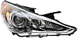 Driver and Passenger Side Headlights, with Bulbs, Halogen, Sedan, Type 2, CAPA Certified