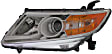 Driver and Passenger Side Headlights, without Bulbs, HID/Xenon, without HID Bulbs and ballast