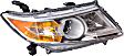 Driver and Passenger Side Headlights, with Bulbs, Halogen, OE Comparable