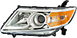 Driver and Passenger Side Headlights, with Bulbs, Halogen, OE Comparable