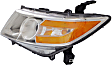 Driver and Passenger Side Headlights, with Bulbs, Halogen, OE Comparable