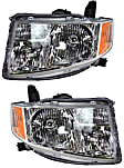 Driver and Passenger Side Headlights, without Bulbs, Halogen, Sport Utility