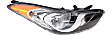 2013 Hyundai Elantra - Driver and Passenger Side Halogen Headlight, With bulb(s), USA Built Vehicle, OE Replacement