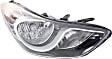 2012 Hyundai Elantra - Driver and Passenger Side Halogen Headlight, With bulb(s), USA Built Vehicle, OE Replacement, CAPA Certified