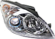 Driver and Passenger Side Headlights, with Bulbs, Halogen, without chrome ring, CAPA Certified