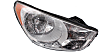Driver and Passenger Side Headlights, with Bulbs, Halogen, Sport Utility, with amber turn signal light, with wiring harness