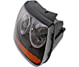 Driver and Passenger Side Headlights, with Bulbs, Halogen, with Amber Reflector