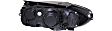 Driver and Passenger Side Headlights, with Bulbs, Halogen, with Amber Reflector