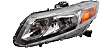 2012 Honda Civic - Driver and Passenger Side Halogen Headlight, With bulb(s), OE Replacement