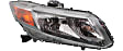 2012 Honda Civic - Driver and Passenger Side Halogen Headlight, With bulb(s), OE Replacement