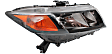 2012 Honda Civic - Driver and Passenger Side Halogen Headlight, With bulb(s), OE Replacement