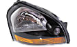 Driver and Passenger Side Headlights, with Bulbs, Halogen, with amber turn signal light