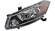 Driver and Passenger Side Headlights, with Bulbs, Halogen, Coupe (2008-2012 Style), with clear turn signal light