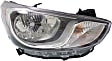 Driver and Passenger Side Headlights, with Bulbs, Halogen, For Models with Standard Headlights