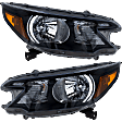Driver and Passenger Side Halogen Headlight, With bulb(s), OE Replacement, CAPA Certified