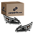2013 Honda Accord - Driver and Passenger Side Halogen Headlight, With bulb(s), Sedan, OE Replacement