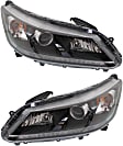 2013 Honda Accord - Driver and Passenger Side Halogen Headlight, With bulb(s), OE Replacement, Sedan, CAPA Certified