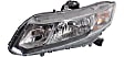 Driver and Passenger Side Halogen Headlights, with Bulbs, Coupe/Sedan