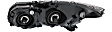 Driver and Passenger Side Halogen Headlights, with Bulbs, Coupe/Sedan
