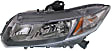 Driver and Passenger Side Halogen Headlights, with Bulbs, Coupe/Sedan, CAPA Certified