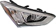 Driver and Passenger Side Halogen Headlight, With bulb(s), OE Replacement