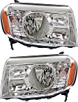 2010 Honda Pilot - Driver and Passenger Side Halogen Headlight, With bulb(s), OE Replacement, CAPA Certified