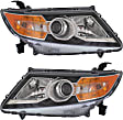 Driver and Passenger Side Halogen Headlight, With bulb(s), OE Replacement, CAPA Certified