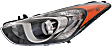 2017 Hyundai Elantra GT - Driver and Passenger Side Halogen Headlight, With bulb(s), OE Replacement