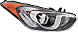 2017 Hyundai Elantra GT - Driver and Passenger Side Halogen Headlight, With bulb(s), OE Replacement