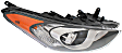 2017 Hyundai Elantra GT - Driver and Passenger Side Halogen Headlight, With bulb(s), OE Replacement