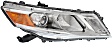 Driver and Passenger Side Halogen Headlight, With bulb(s), OE Replacement