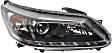 Driver and Passenger Side Headlights, with Bulbs, Halogen, Sedan, with LED daytime running light, CAPA Certified