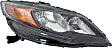 2015 Honda Civic - Driver and Passenger Side Halogen Headlight, With bulb(s), OE Replacement, Coupe