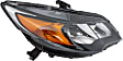2015 Honda Civic - Driver and Passenger Side Halogen Headlight, With bulb(s), OE Replacement, Coupe
