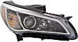 2015-2017 Hyundai Sonata - Driver and Passenger Side Headlights, with Bulbs, Halogen, Sedan, For Models without Tech and Ultimate Package, without Daytime Running Light, CAPA Certified