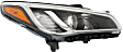 2015-2017 Hyundai Sonata - Driver and Passenger Side Headlights, with Bulbs, Halogen, Sedan, For Models without Tech and Ultimate Package, without Daytime Running Light, CAPA Certified